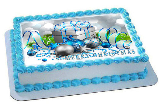 Christmas 6 Edible Birthday Cake Topper OR Cupcake Topper, Decor - Edible Prints On Cake (Edible Cake &Cupcake Topper)
