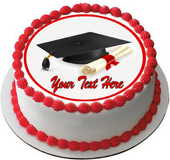 Graduation - Edible Cake Topper OR Cupcake Topper, Decor