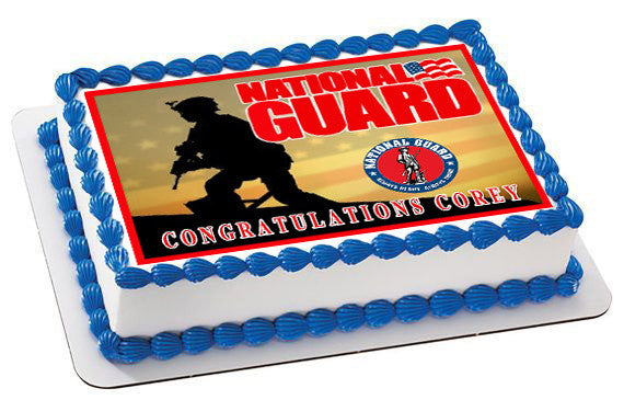 National Guard - Edible Cake Topper OR Cupcake Topper, Decor