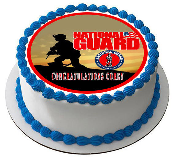 National Guard - Edible Cake Topper OR Cupcake Topper, Decor