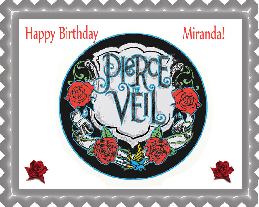 Pierce The Veil - Edible Birthday Cake Topper OR Cupcake Topper, Decor