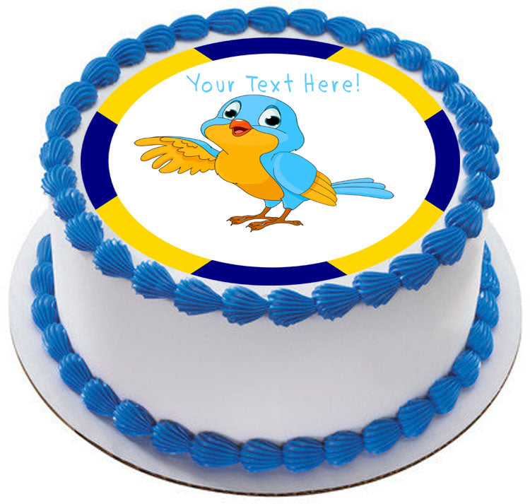 Talking Bird - Edible Cake Topper, Cupcake Toppers, Strips