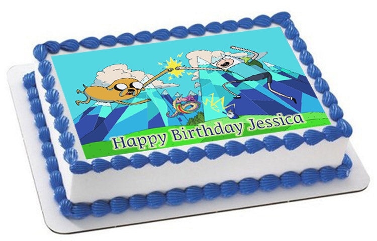 Adventure Time - Edible Cake Topper, Cupcake Toppers, Strips
