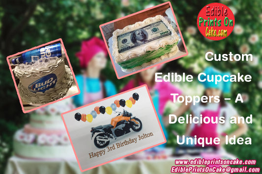 Custom Edible Cupcake Toppers - A Delicious and Unique Idea