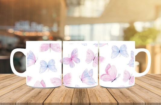 Cute Butterflies Mug, Anniversary Gift for Her/Him, Valentine's day gifts