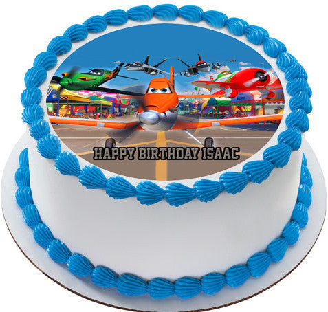 Planes Edible Birthday Cake Topper OR Cupcake Topper, Decor - Edible Prints On Cake (Edible Cake &Cupcake Topper)
