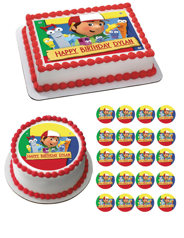 Handy Manny Edible Birthday Cake Topper OR Cupcake Topper, Decor - Edible Prints On Cake (Edible Cake &Cupcake Topper)